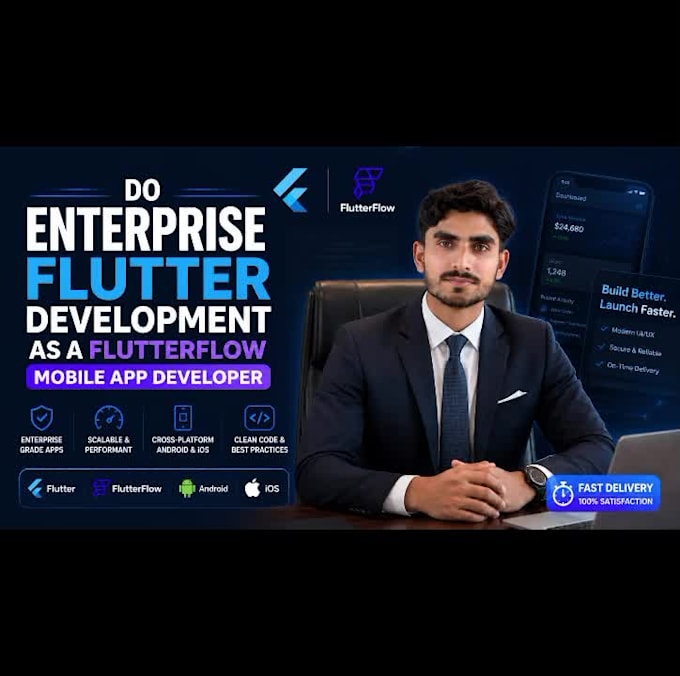do enterprise flutter development as a flutterflow mobile app developer