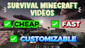 create economic survival minecraft videos for background