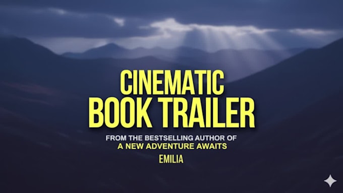 create engaging cinematic book trailer, book video for every genre