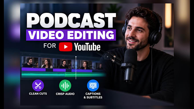edit professional podcast videos for youtube