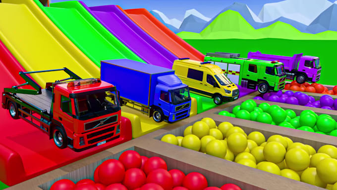 create 3d kids animation video