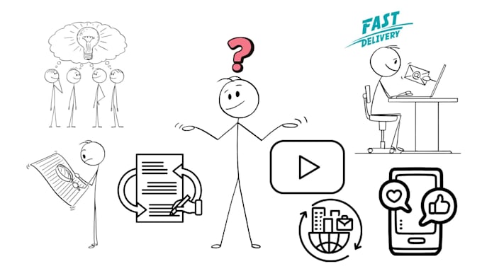 make professional stick figure animations for explainer videos