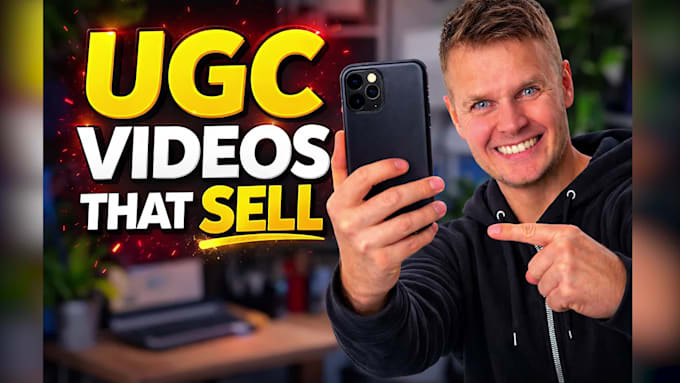 create british male ugc video ads for your product or brand