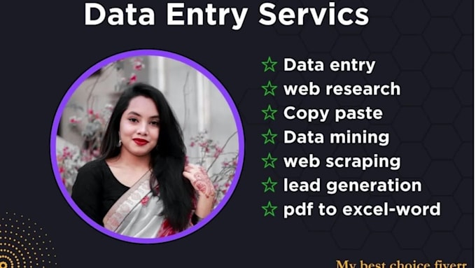do data entry, web research, and web scraping expert