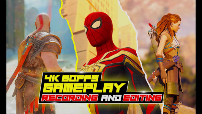 do a gameplay recording and editing at 4k 60fps