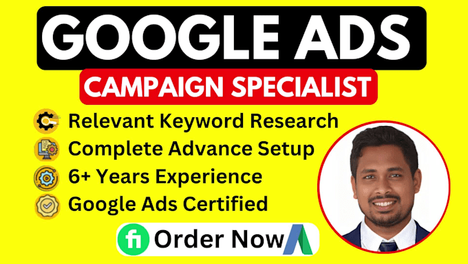 setup, optimize and manage google ads adwords ppc campaigns