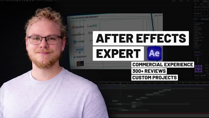 make a custom animation or edit any after effects template