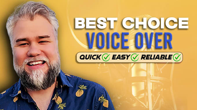 record professional english voice over for your project