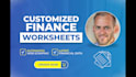 make customized finance worksheets