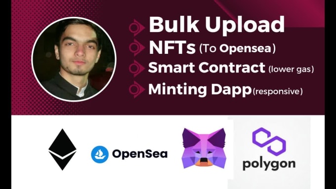 bulk upload nfts to opensea and deploy a minting dapp