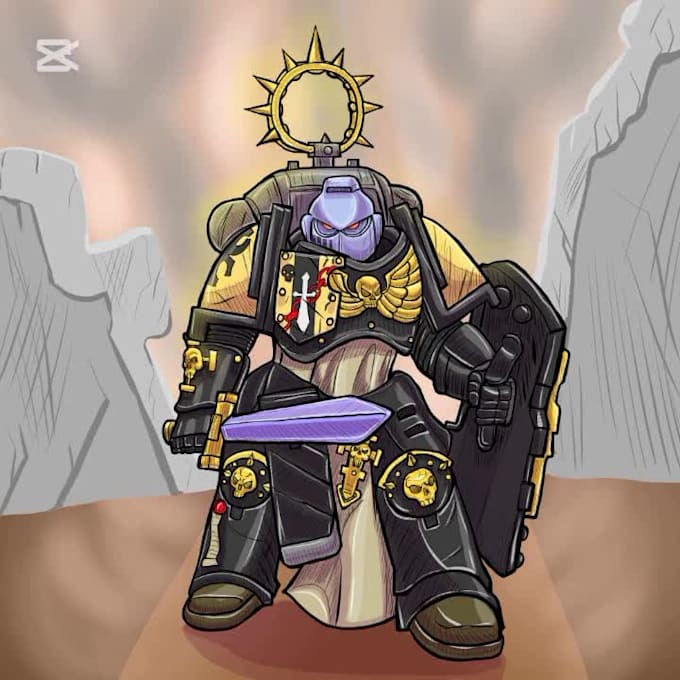 make custom warhammer 40k drawings in my style