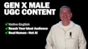 create a gen x ugc video