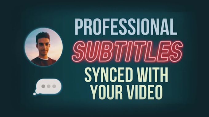 add professional synced subtitles to your video