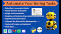scrape websites and automate human behavior with an automated script