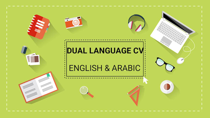 design eye catching resume english arabic  cv editable