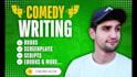 write jokes, comedy script, or humor so you seem funny
