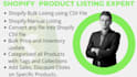 do shopify product listing using CSV file