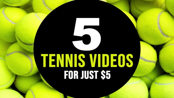make all 5 tennis logo intro video