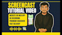 record HD screencast tutorial video or explainer video for website or mobile app