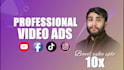 create engaging video ads for facebook, instagram and tiktok ads