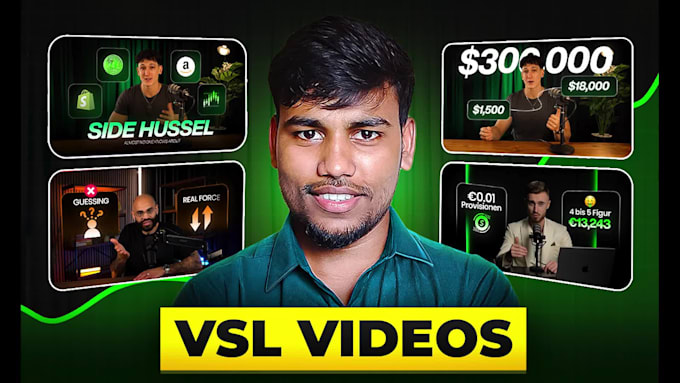 do high converting vsls, sales letters, and ugc video edits
