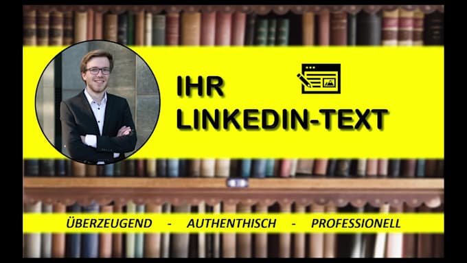 write your professional german linkedin text