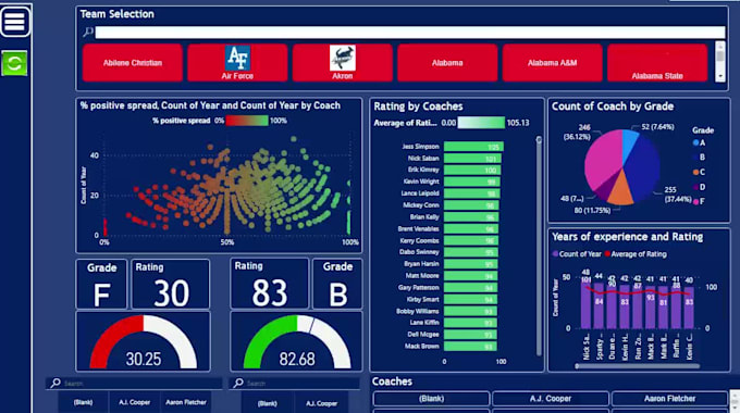 make professional power bi reports and dashboards