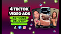 make 4 viral tik tok video ads, dropshipping ads in 24 hours