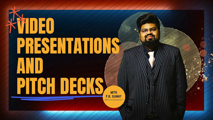 create the perfect video pitch deck or video presentation for a startup or film