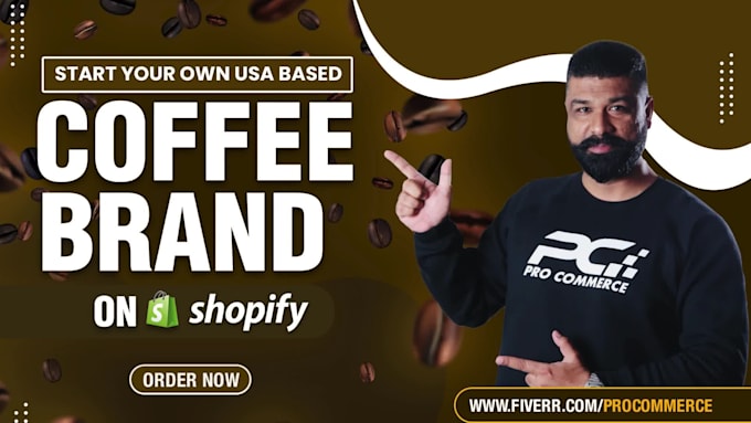 build a private label coffee shopify dropshipping store, or tea brand