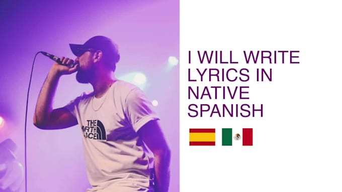 write spanish lyrics for your song