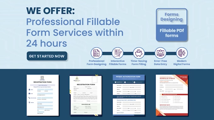 design interactive, fillable PDF forms and documents