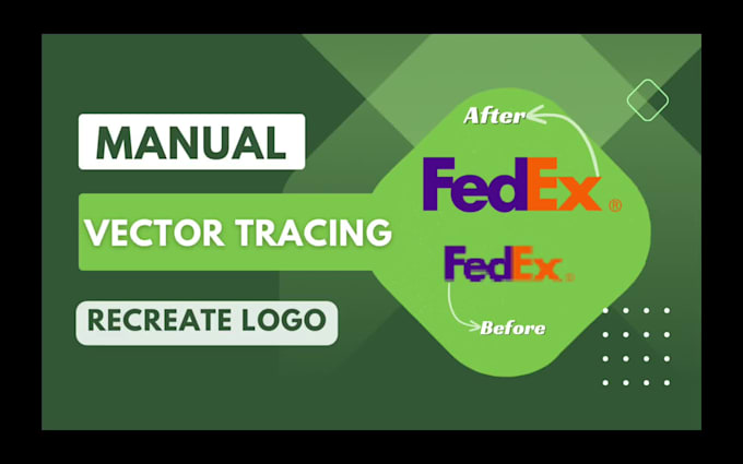 do high quality manual vector tracing and recreate logo