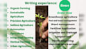 write agriculture related content and do on page seo