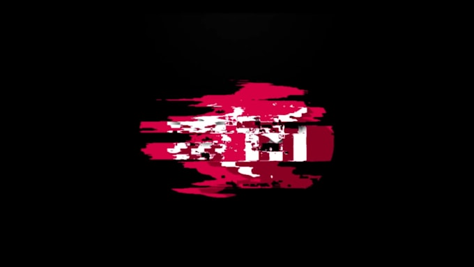 create 10 glitch logo and intro animation