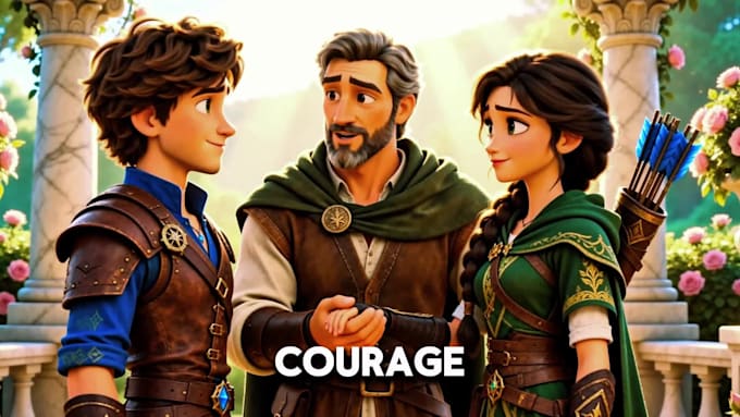 do disney pixar style animation,ai art,ai animated movie trailer video