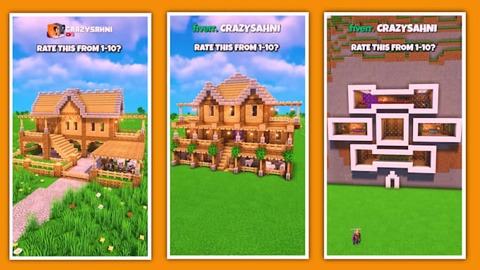 create viral minecraft shorts videos with building editing and recording