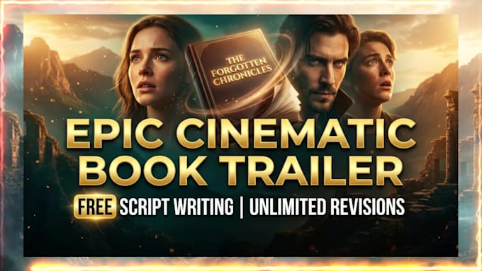 create an epic cinematic book trailer promo video