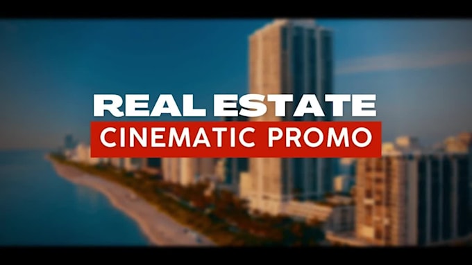 create cinematic real estate promo video