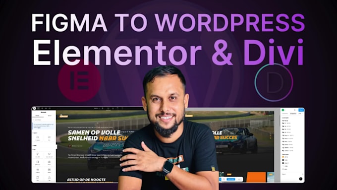 convert figma to wordpress website with elementor pro and divi theme