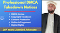 draft a dmca takedown notice to remove stolen content