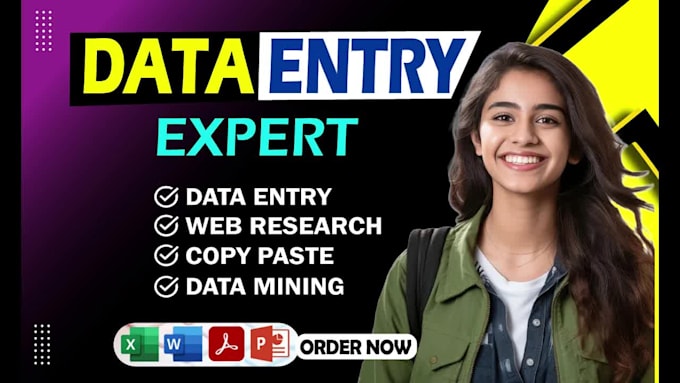 be your virtual assistant for data entry and lead generation