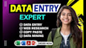 be your virtual assistant for data entry and lead generation