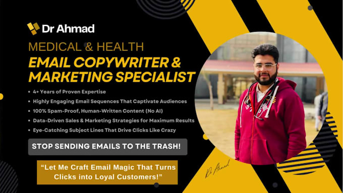 do sales and leads generating email copywriting for health, supplements, fitness