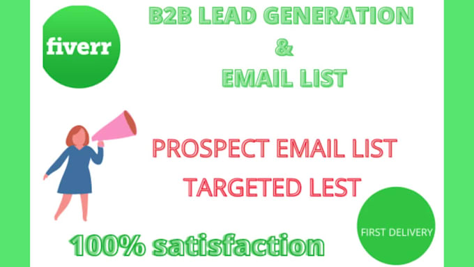 Do targeted b2b lead generation and email list by Afrinhimu | Fiverr
