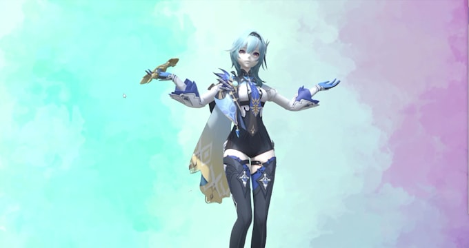 design 3d rigged anime vtuber and vrchat avatar