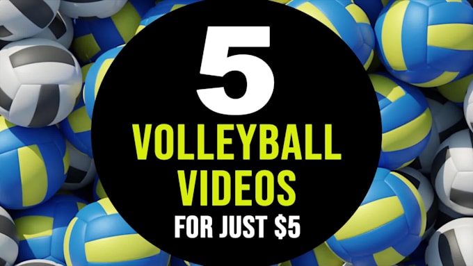 make 5 volleyball logo intro video animations