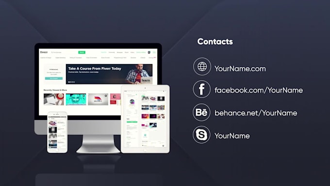 make a website presentation promo HD video