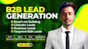 do b2b lead generation, business lead, data entry, linkedin and email list