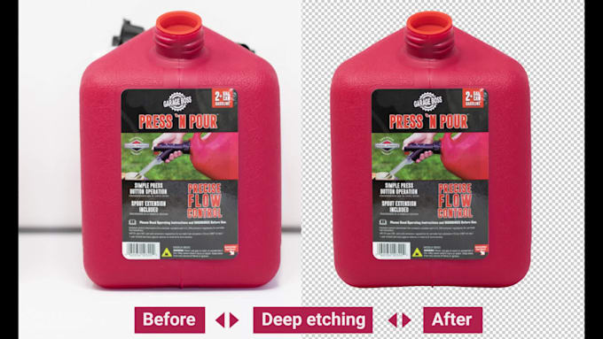 do deep etching images very fast